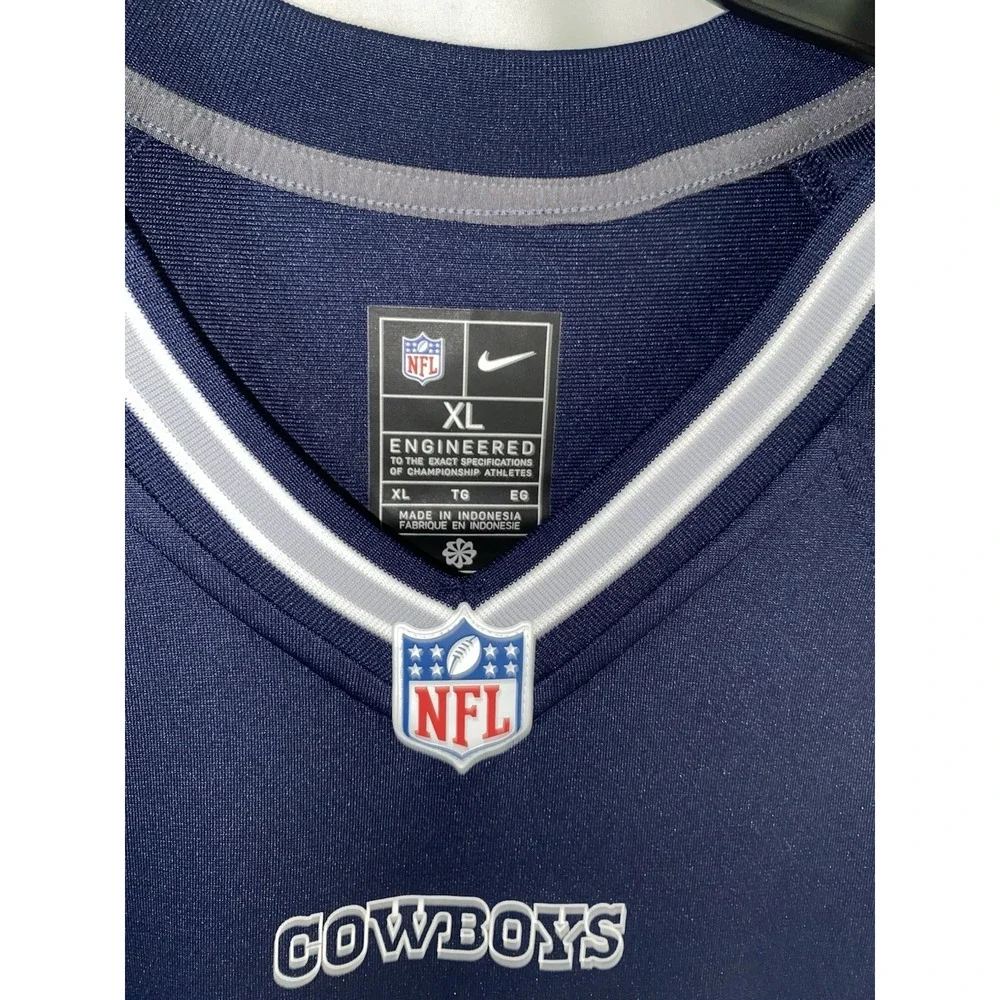 NWT Trevon‎ Diggs Dallas Cowboys Nike Game Jersey Blue Mens XL